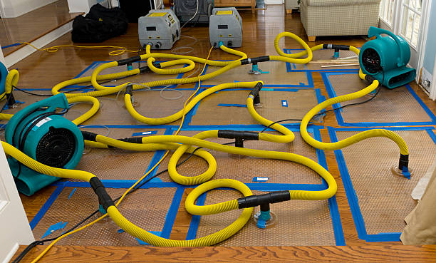 Professional Water Damage Restoration technician working in Mannford, OK